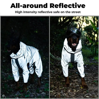 Regnjacka Till Hund, 
Regnjacka Hundar, Reflekterande Regntäcke till Hundar